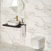 EY-7033 Tezgah Üstü Lavabo Beyaz & Altın