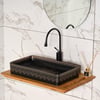 EY-7034S Tezgah Üstü Lavabo Siyah & Altın