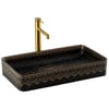 EY-7034S Tezgah Üstü Lavabo Siyah & Altın