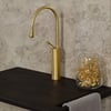 F-812F Fırçalanmış Altın Lavabo Bataryası