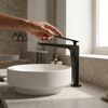 FG-4125 Mat Siyah Yüksek Lavabo Batayası