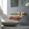 FG-A4102 Mat Altın Ankastre Lavabo Bataryası