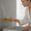 FG-A4102 Mat Altın Ankastre Lavabo Bataryası