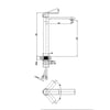 FM-2325 Siyah Lavabo Bataryası