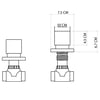 FSV-103 Ankastre Stop Valf Rose