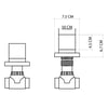 FSV-203 Ankastre Stop Valf Rose