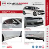 VW Golf 7 Kapı Kolu 4 Kapı Krom 2013 ve Sonrası, 