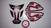 Honda CBR Racing Tank Pad Set