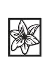 Dekoratif Metal Çiçek Tablo Ebegümeci (Malva sylvestris)25x51,5 cm