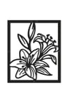 Dekoratif Metal Çiçek Tablo Ebegümeci (Malva sylvestris) 30x34 cm