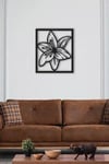 Dekoratif Metal Çiçek Tablo Ebegümeci (Malva sylvestris)25x51,5 cm