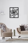 Dekoratif Metal Çiçek Tablo Ebegümeci (Malva sylvestris)25x51,5 cm