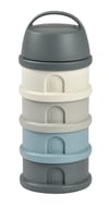 4 Katmanlı süt tozu kutusu ve atıştırmalık kabı (Mineral Grey/ Blue)