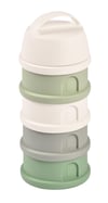 4 Katmanlı süt tozu kutusu ve atıştırmalık kabı (Cotton White/Sage Green)