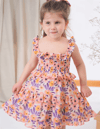 Floral Askılı Elbise