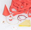 Meri Meri - Surprise Santa Hats - Süprizli Noel Baba Şapkalar (3'lü)