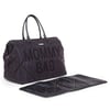 Mommy Bag, Anne Bebek Bakım Çantası Puffy, Siyah
