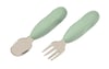 Paslanmaz Çelik Çatal Kaşık Seti, Sage green