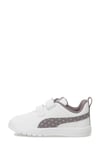 Puma Ayakkabı & Çanta Puma 398759 06 Courtflex V3 Dotty V Inf Beyaz-Mor-Yeşil Çocuk Spo