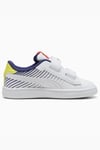 Puma Ayakkabı & Çanta Puma 400658 01 Smash 3.0 Poised 2Race Vlnf Beyaz-Mavi Çocuk Spor 