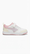 Puma Ayakkabı & Çanta Puma 405044 02 Reboundv6 Locomeon AC+PS Beyaz-Pembe Çocuk Spor Ay