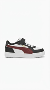 Puma Ayakkabı & Çanta Puma 406239 06 Caven III AC+PS Beyaz-Siyah-Bordo Çocuk Spor Ayakk