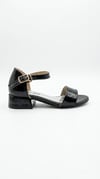 Ustalar Ayakkabı Ayakkabı & Çanta Siyah Rugan Kız Çocuk Topuklu Ayakkabı 051.08