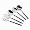Allegra 24K Silver Black 5 Parça Sos Kepçe Seti