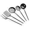 ALMERİA 5 PRÇ TİTANYUM FULL BLACK SERVİS TAKIMI