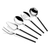Carre Silver Black 5 Parça Sos Kepçe Seti