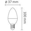 AA09-00513 Ack 5 W Led Mum Ampul Beyaz Işık 6500k E14 DuyLed AmpullerACKAA09-00513-10032