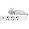 ARS 3 Mt 3 Lü Grup Piriz USB Topraklı Beyaz 348329Anahtar PrizlerARS 348329-26090