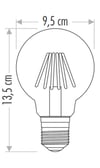 CATA CT 4354 Glop Led Rustik Ampul 6W 3200K Gün Işığı E27 DuyCATA CT 4354 6W G95 Glop LED Ampul 3200K Gün Işığı E27 Duy | Küre Form Dekoratif Aydınlatma | cimenelektrik.comLed AmpullerCATACT-4354G-16865