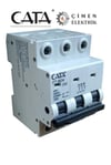 CATA CT 9634 3X63A C TİPİ  4.5 kA OTOMATİK SİGORTAOtomatik SigortalarCATACT-9634-26843