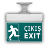 CT 9163 Çift Yönlü 1W Ledli Exıt Çıkış ArmatürüLedli Exıt ArmatürlerCATACT-9163-31963