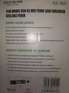 GS 505 GOLDSİLVER ŞARJLI EL FENERİ ZOMLUELEKTRONİKDiğerGS-505-16935