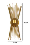 ST00 Dekoratif Kirpi Duvar Aplik Eskitme Gold E27 DuyST00 Dekoratif Kirpi Duvar Aplik | Gold E27 Duy - Şık Aydınlatma - CimenElektrikLed ApliklerDigerST00-Kirpi Gold-25830