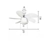KENDAL KCF281 Avizeli Vantilatör 60W E27 DuyKENDAL KCF281 Avizeli Vantilatör 60W | E27 Duylu Tavan Tipi Işıklı Fan | CimenElektrikLed AmpullerK2KCF281-60WVANT-30509