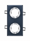 NOAS YL65 2610 Hades Led Çerçeveli 4000K Kristal 2 Lİ Kare Cam Spot GU10 DuyDekoratif Cam SpotlarNOASYL65-2610-32035
