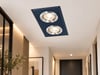 NOAS YL65 2610 Hades Led Çerçeveli 4000K Kristal 2 Lİ Kare Cam Spot GU10 DuyDekoratif Cam SpotlarNOASYL65-2610-32035