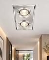 NOAS YL65 2630 Zeus Led Çerçeveli 4000K Kristal 2 Lİ Kare Cam Spot GU10 DuyDekoratif Cam SpotlarNOASYL65-2630-32036