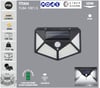 NOAS YL84 1001 S TİTAN 50W Siyah Sensörlü Solar Aplik  Beyaz Işık 6500KLed ApliklerNOASYL84-1001-S-29239