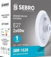 Sebro  SBR 1028 Hareket Sensörlü Tavan Armatürü E27 DuyELEKTRONİKSEBROSBR-1028-26859