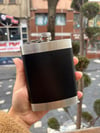  Siyah Gri Alkol Matarası 8 Oz