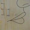 10mm Gri Çelik Düz Piercing
