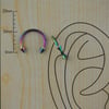 10mm Renkli Spayk Çelik Halka Piercing