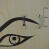 10mm Renkli Spayk Çelik Kaş Piercing