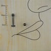 10mm Siyah Çelik Düz Piercing
