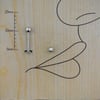 10mm Tek Taşlı Çelik Dudak Piercing