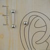 12mm Çelik Kıkırdak Piercing